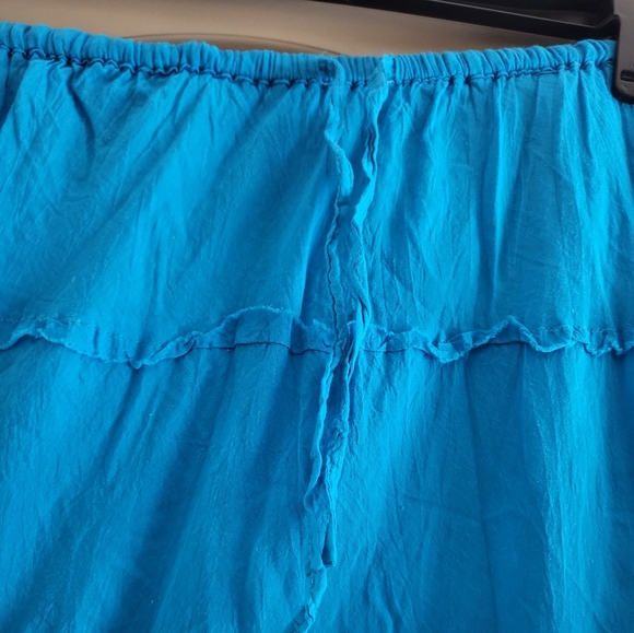 Indian Tropical Fashion FREESIZE 100% COTTON Multi Layered Skirt - Picture 6 of 6